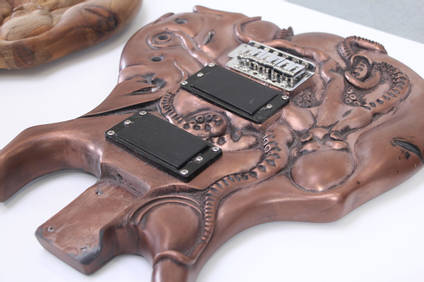 Octopus Guitar Copper Cold Casting