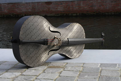 Carbon Fibre Cello near Water