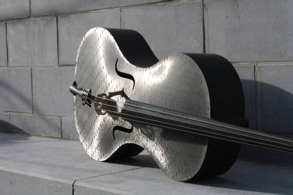 Carbon Fibre Cello on Wall