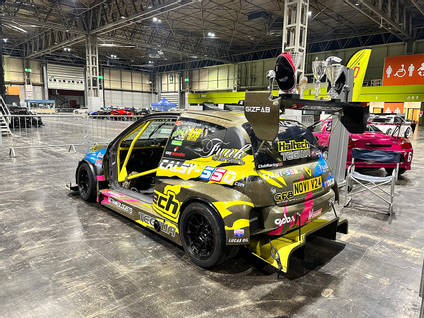 Carbon Kevlar Panelled Time Attack Race Car Rear View