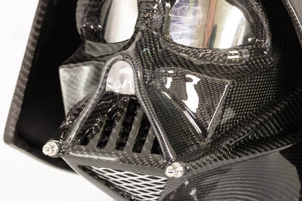 Darth Vader Carbon Skinned Close Up Face