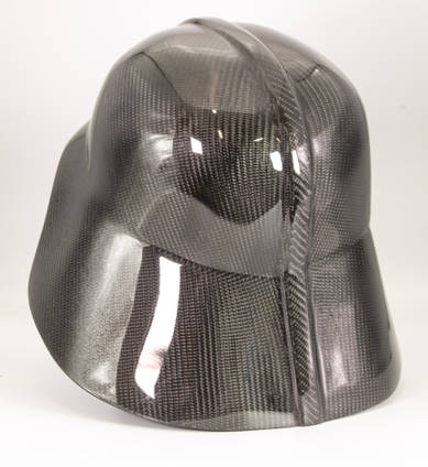 Darth Vader Carbon Skinned Helmet Rear View