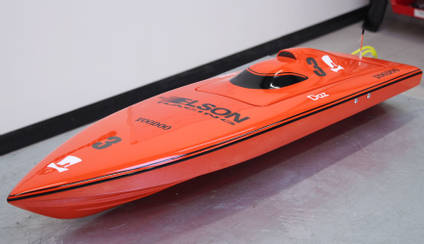 Orange RC Boat by Elson Boats