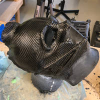 Carbon Fibre Skinning Darth Vader Helmet Thumbnail