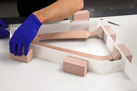Setting up Barriers for the Silicone Mould