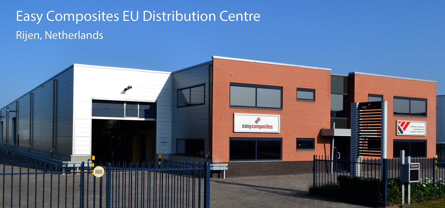 Easy Composites EU subsidiary and European distribution centre in Rijen, Netherlands