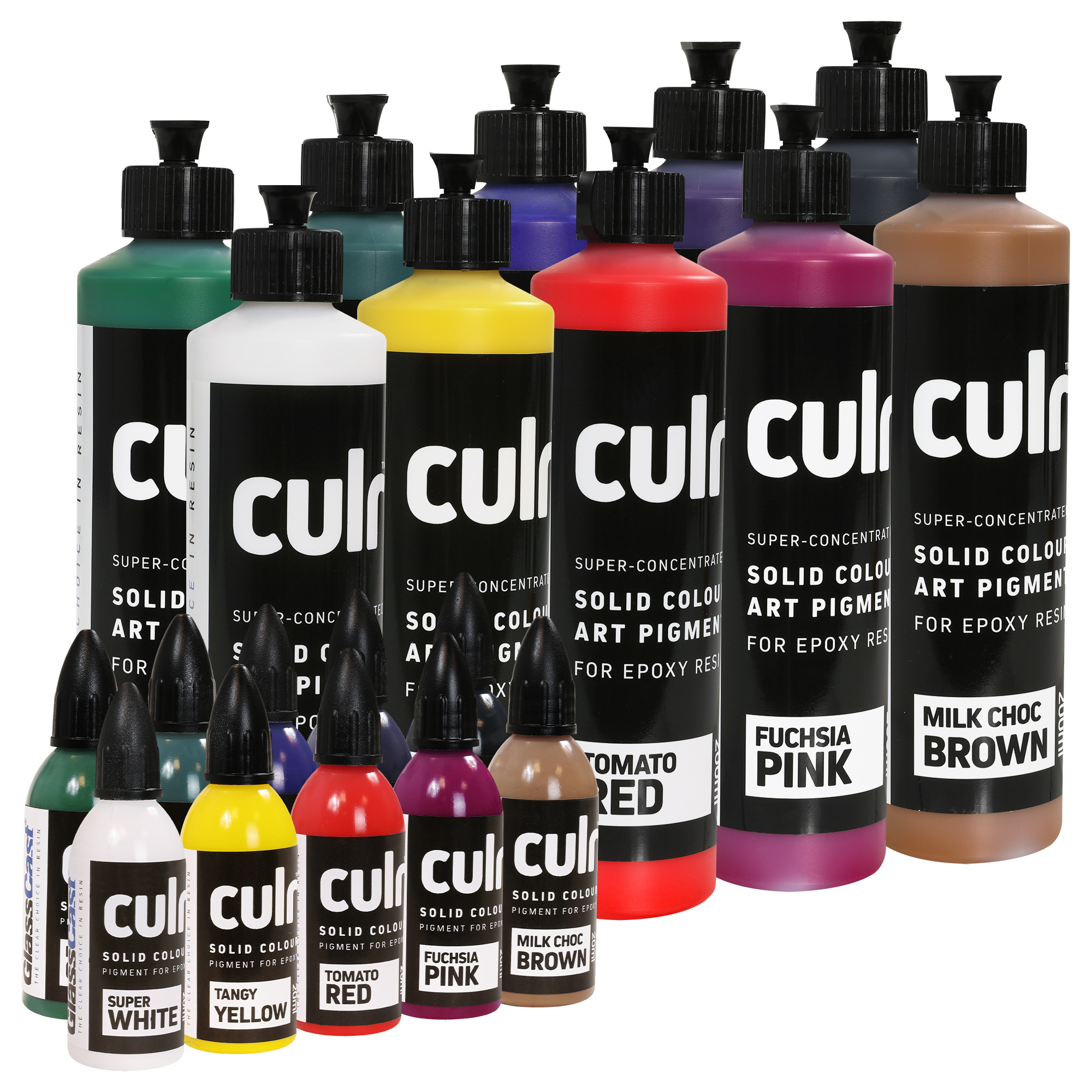 CULR Starter Set of 10 Liquid Pigments for Epoxy - Easy Composites