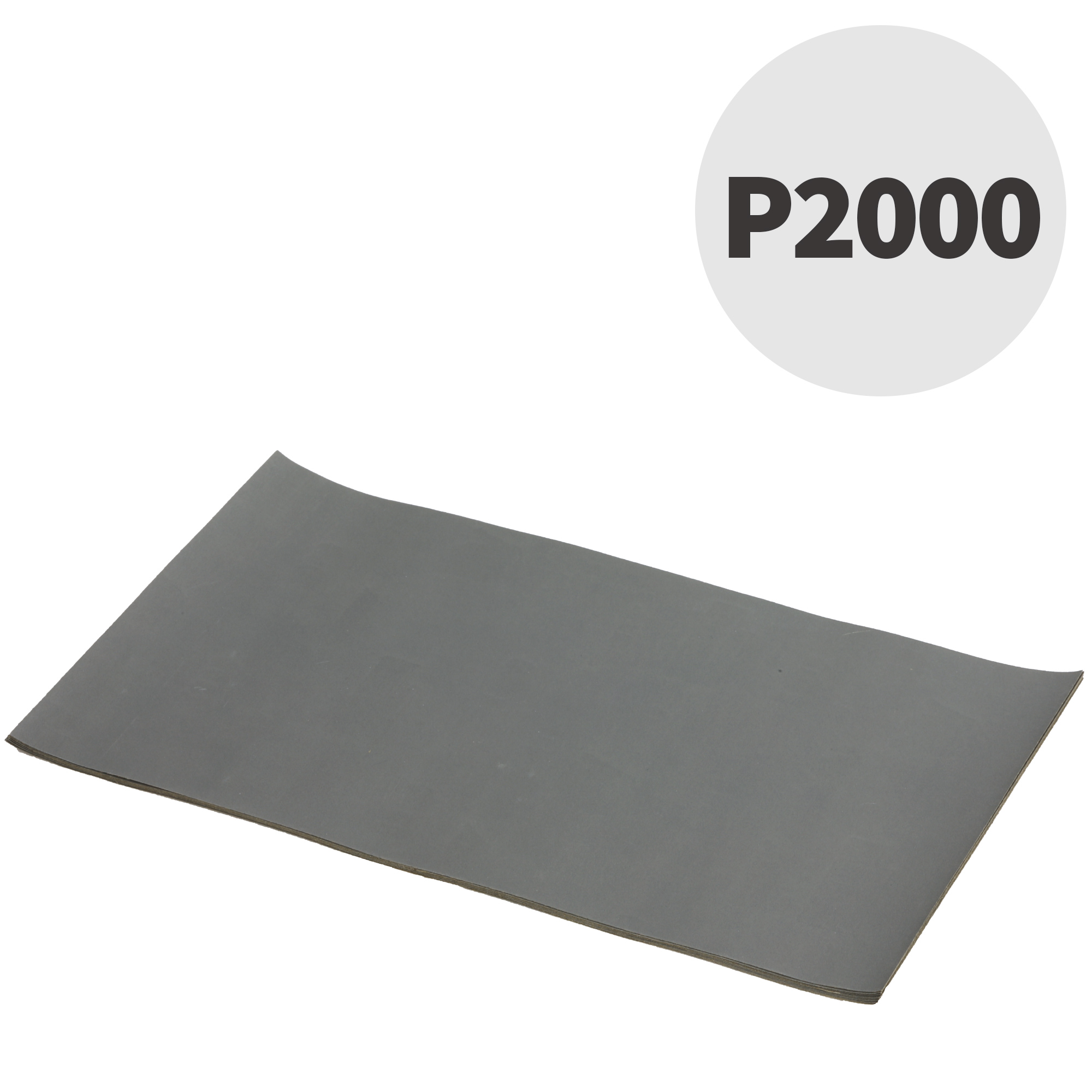 Papier De Verre à L'eau 3M P2000 - Pack De 50 Feuilles, Pour Ponçage Fin Carrosserie