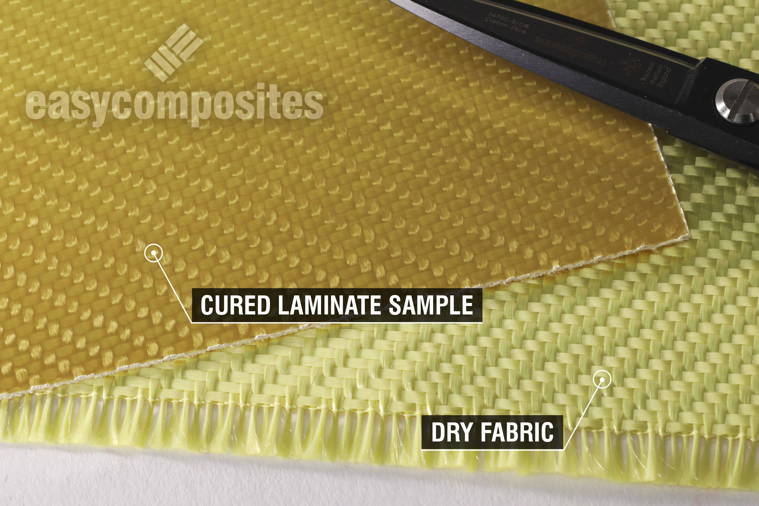 300g 2x2 Twill Weave Kevlar Cloth 1m - Easy Composites