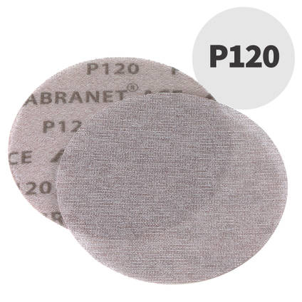 P120 Mirka Abranet ACE Sanding Pad, Front and Reverse