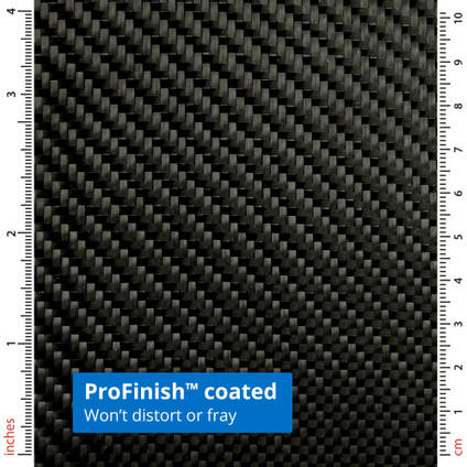 210g ProFinish 2x2 Twill 3k Carbon Fibre Cloth