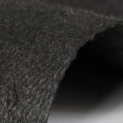 100g Carbon Fibre Non-Woven Mat Closeup Folded