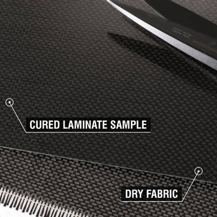 90g Plain Weave 1k Carbon Fibre Cloth Cured Lam