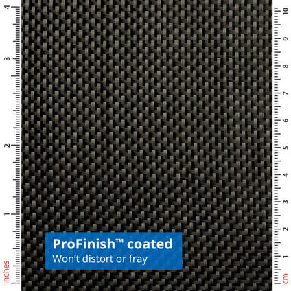 90g ProFinish Plain Weave 1k Carbon Fibre Cloth with Rulers