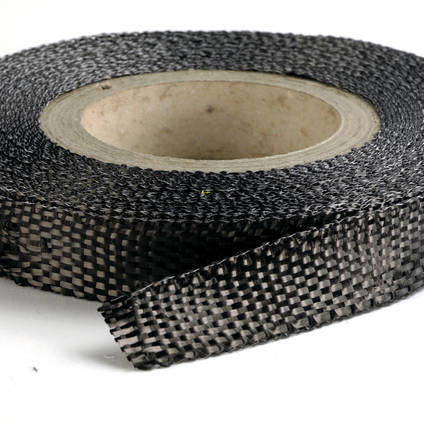 25mm Plain Weave Carbon Fibre Tape Full Roll