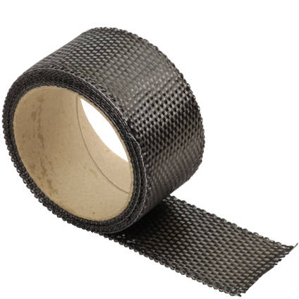 50mm Plain Weave Carbon Fibre Tape On a Roll