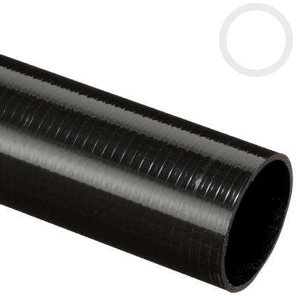 30mm (27mm) Roll Wrapped Carbon Fibre Tube