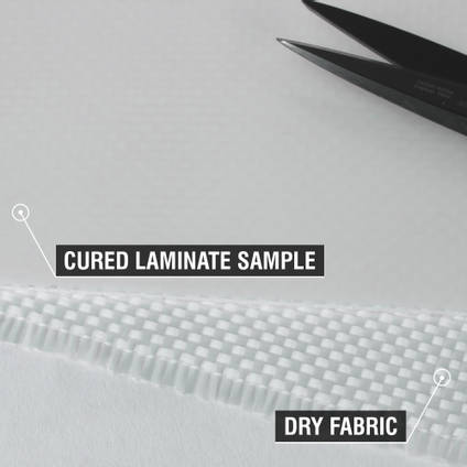 300g Plain Weave Diolen Cured Laminate Sample