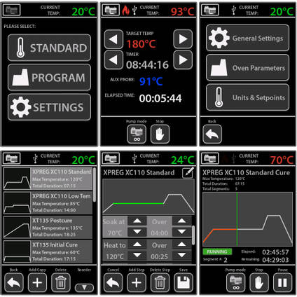 OV301 Intuïtieve Screenshots Van de Touchscreeninterface