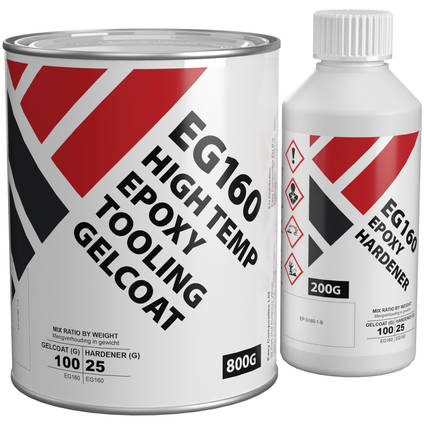 EG160 High Temp Epoxy Tooling Gelcoat 1kg Kit