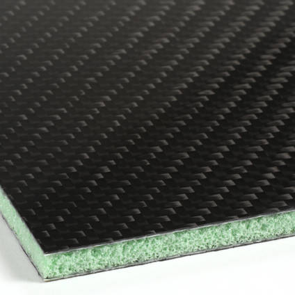 Foam Cored Carbon Fibre Panel Core Closeup
