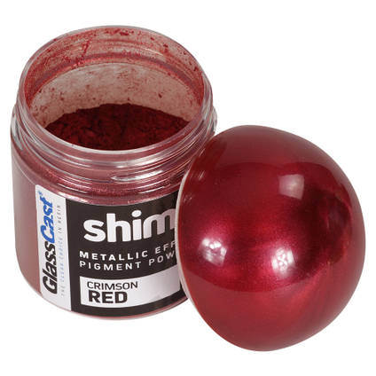 Crimson Red SHIMR Metallic Pigment Powder