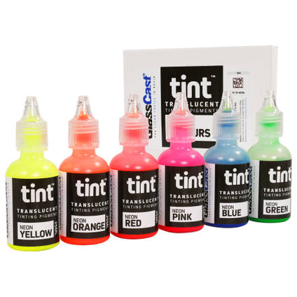 Set of 6 Neon Translucent Tinting Pigments