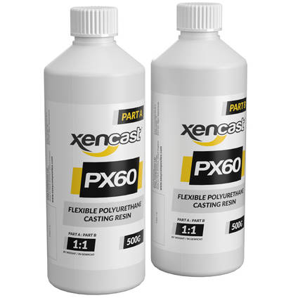 Xencast PX60 Medium Flexible Polyurethane Resin 1kg Kit