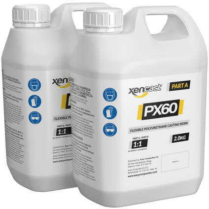 Xencast PX60 Medium Flexible Polyurethane Resin 4kg Kit