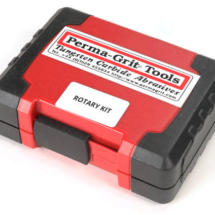 Perma-Grit Rotary Tools in Closed Case