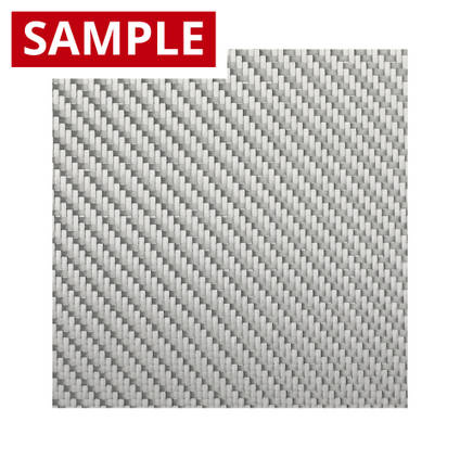 290g 2x2 Twill Alufibre Silver Glass - SAMPLE