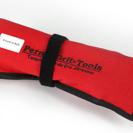 Perma-Grit Set of 8 Hand Tools in a Wallet - Roll Closed