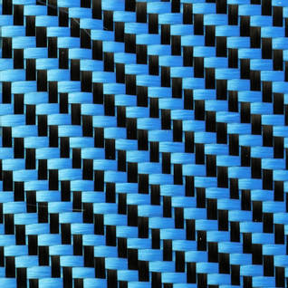 210g Blue 2x2 Twill 3k Carbon Fibre Cloth (1000mm) Thumbnail