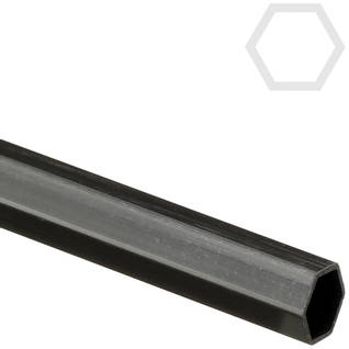 14mm (12mm) Pultruded Carbon Fibre Hexagon Tube  Thumbnail