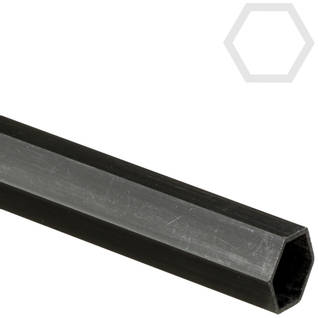 16mm (14mm) Pultruded Carbon Fibre Hexagon Tube  Thumbnail