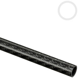 10mm (8mm) Woven Finish Roll Wrapped Carbon Fibre Tube Thumbnail