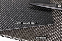 210g 2x2 Twill 3k Carbon Fibre Cloth Cured Laminate Sample Thumbnail
