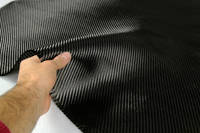 210g 2x2 Twill 3k Carbon FibreÂ Cloth In Hand Thumbnail