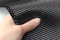 240g 2x2 Twill 3k Carbon Fibre Cloth In Hand Closeup Thumbnail