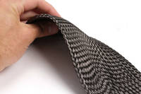125mm Braided Carbon Fibre Sleeve in Hand Thumbnail