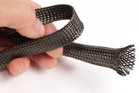 5mm Braided Carbon Fibre Sleeve in Hand Thumbnail