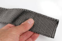 50mm Plain Weave Carbon Fibre Tape Between Fingers Thumbnail