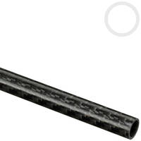 10mm (8mm) Woven Finish Roll Wrapped Carbon Fibre Tube 1000mm Thumbnail