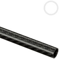 12mm (10mm) Woven Finish Roll Wrapped Carbon Fibre Tube 1000mm Thumbnail