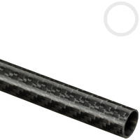14mm (12mm) Woven Finish Roll Wrapped Carbon Fibre Tube Thumbnail