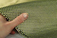 210g 3x1 Twill 3k Carbon Kevlar Cloth In Hand Closeup Thumbnail