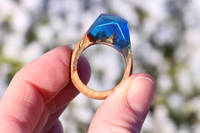 Reclaimed Wood and Resin Ring Made Using GlassCast 10 Epoxy Resin Thumbnail
