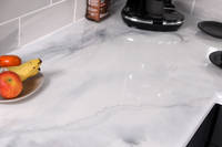 Carrara Marble Resin Countertops Create a Stunning Contemporary Kitchen Thumbnail