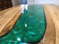 Emerald Green SHIMR River Table by Scottish Woodcraft Thumbnail