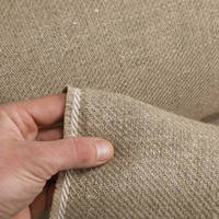 550g 2x2 Twill Flax Fibre Cloth Composite Reinforcement in Hand Thumbnail